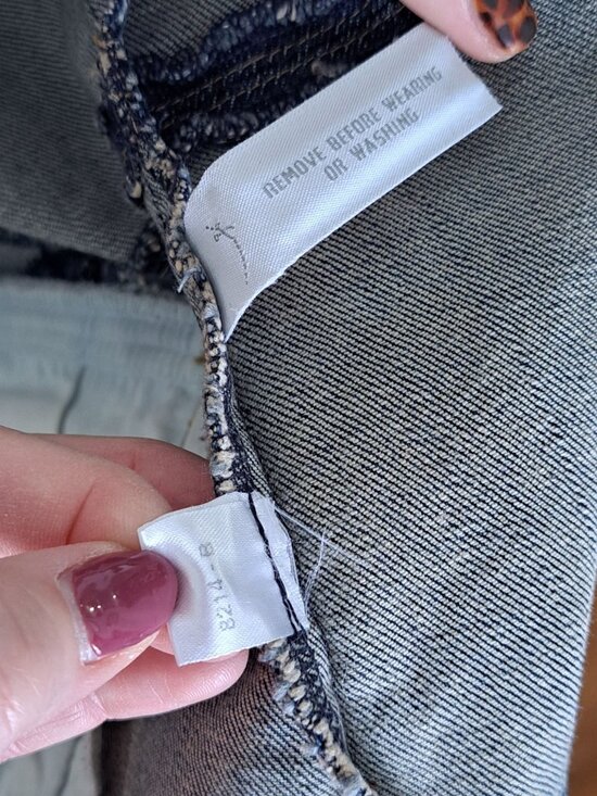 Y2K Ann Taylor Loft Womens Denim Blazer Jacket Size 8 Button Front Cotton Blue - Picture 6 of 10